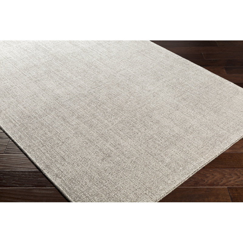 Laurel Foundry Modern Farmhouse Hinerman Handmade Gray/White Rug